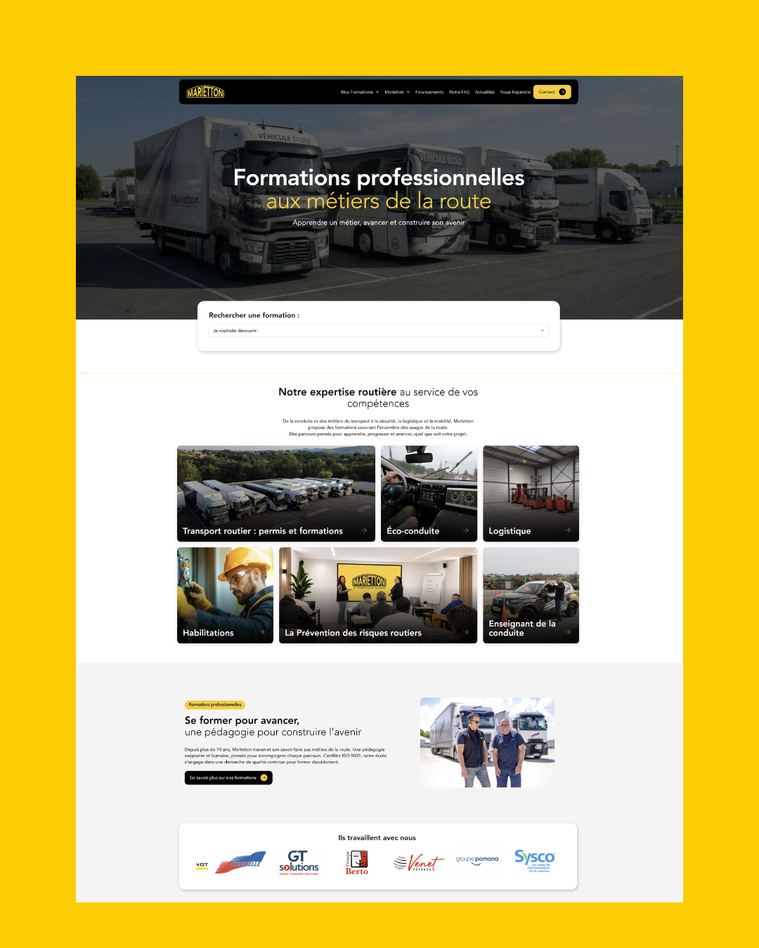 nouveau site marietton formation transport
